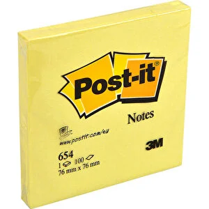 3M Post-it 654Y Yapışkanlı Not Kağıdı
